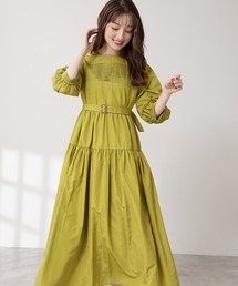 N.（N. Natural Beauty Basic） | タック入りタフタワンピース(ワンピース)