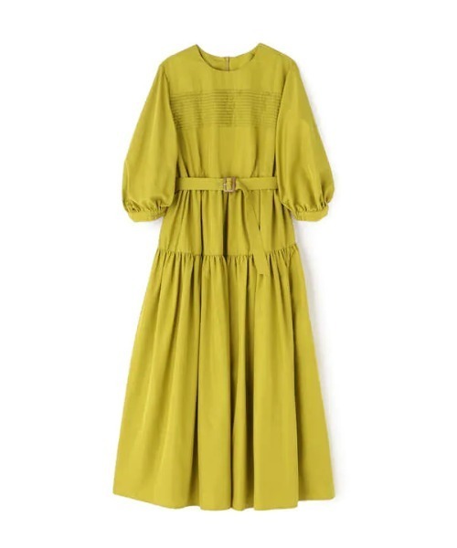 N.（N. Natural Beauty Basic）（エヌエヌナチュラルビューティーベーシック）の「タック入りタフタワンピース（ワンピース・レディース・ブラック/ブラウン/イエロー・MEDIUM）」の20枚目の写真