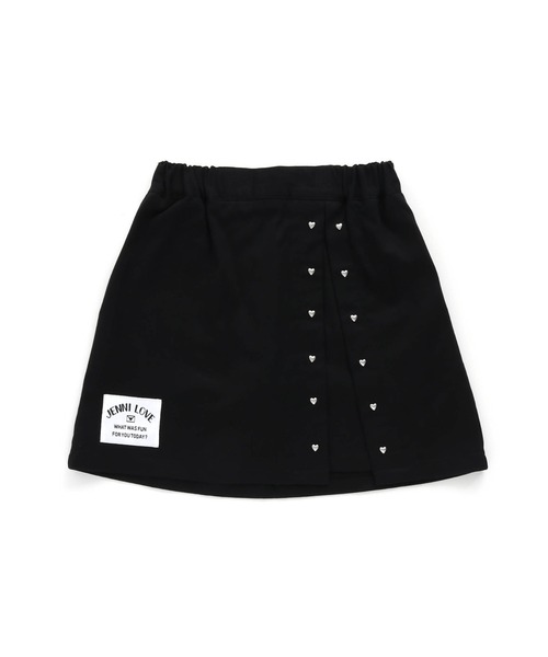 JENNI love（ジェニィラブ）の「ハートリベット付きスカパン（その他パンツ・キッズ・ブラック/ベージュ/ラベンダー・130cm/140cm/150cm/160cm）」の2枚目の写真