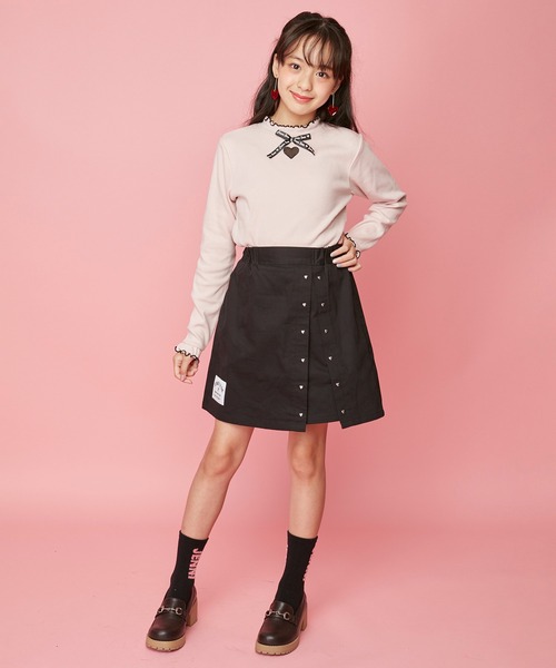 JENNI love（ジェニィラブ）の「ハートリベット付きスカパン（その他パンツ・キッズ・ブラック/ベージュ/ラベンダー・130cm/140cm/150cm/160cm）」の12枚目の写真