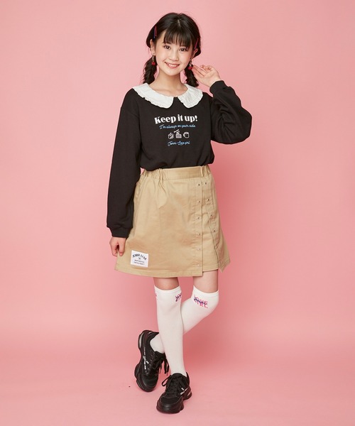 JENNI love（ジェニィラブ）の「ハートリベット付きスカパン（その他パンツ・キッズ・ブラック/ベージュ/ラベンダー・130cm/140cm/150cm/160cm）」の15枚目の写真