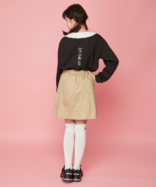 JENNI love（ジェニィラブ）の「ハートリベット付きスカパン（その他パンツ・キッズ・ブラック/ベージュ/ラベンダー・130cm/140cm/150cm/160cm）」の16枚目の写真