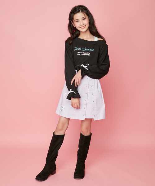 JENNI love（ジェニィラブ）の「ハートリベット付きスカパン（その他パンツ・キッズ・ブラック/ベージュ/ラベンダー・130cm/140cm/150cm/160cm）」の18枚目の写真