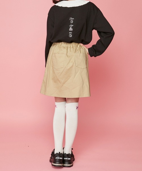 JENNI love（ジェニィラブ）の「ハートリベット付きスカパン（その他パンツ・キッズ・ブラック/ベージュ/ラベンダー・130cm/140cm/150cm/160cm）」の9枚目の写真