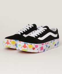 VANS ヴァンズ OLD SKOOL PLAT オールドスクールプラット V36CF PLTSPLASH BLACK/WHT/MLT