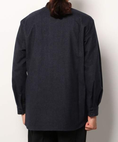 ohta（オータ）の「【ohta】 navy 2tone shirt（シャツ/ブラウス・メンズ・ネイビー・2/1）」の4枚目の写真