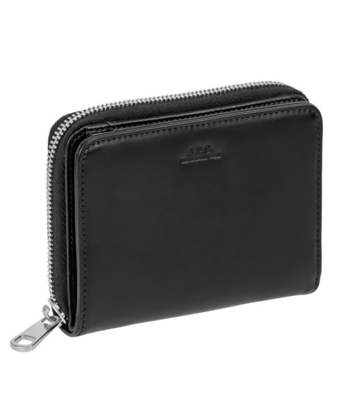 A.P.C.(アーペーセー)の「アーペーセー エマニュエル コンパクト フルジップ 財布 A.P.C. Emmanuelle ROUND FASTNER WALLET(財布・レディース・ブラック/ダークネイビー/ダークブラウン・FREE)」の2枚目の写真
