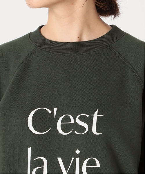 SLOBE IENA（スローブイエナ）の「ロゴスウェット【手洗い可能】◆（スウェット・レディース・ネイビー/グリーン/ホワイト・FREE）」の8枚目の写真