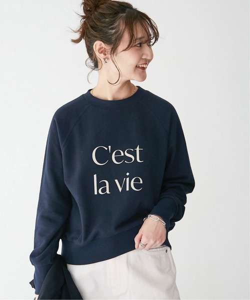 SLOBE IENA（スローブイエナ）の「ロゴスウェット【手洗い可能】◆（スウェット・レディース・ネイビー/グリーン/ホワイト・FREE）」の7枚目の写真