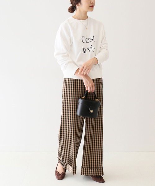 SLOBE IENA（スローブイエナ）の「ロゴスウェット【手洗い可能】◆（スウェット・レディース・ネイビー/グリーン/ホワイト・FREE）」の4枚目の写真