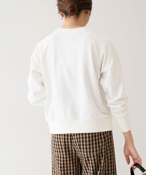 SLOBE IENA（スローブイエナ）の「ロゴスウェット【手洗い可能】◆（スウェット・レディース・ネイビー/グリーン/ホワイト・FREE）」の16枚目の写真