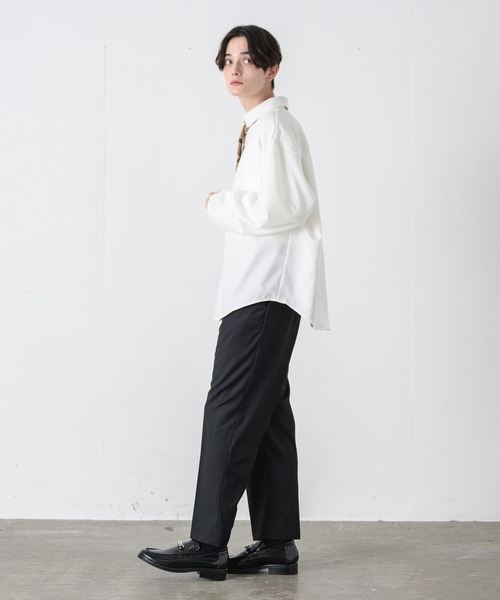 EDEL(エーデル)の「EDEL - 袖が絞れるタイ付きシャツ(シャツ/ブラウス・メンズ・ホワイト/チェック・MEDIUM/LARGE)」の8枚目の写真