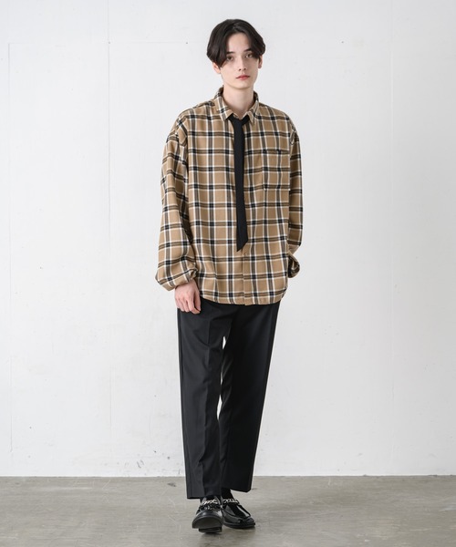 EDEL(エーデル)の「EDEL - 袖が絞れるタイ付きシャツ(シャツ/ブラウス・メンズ・ホワイト/チェック・MEDIUM/LARGE)」の18枚目の写真