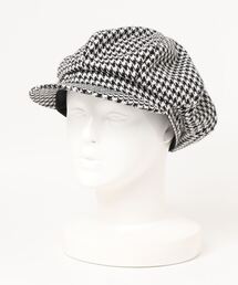 柄キャスケット／千鳥格子柄あり