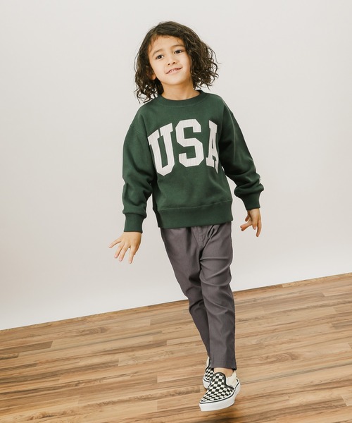 Russell Athletic(ラッセルアスレティック)の「【RUSSELL ATHLETIC 】別注スウェットプルオーバー(KIDS)(Tシャツ/カットソー・キッズ・ライトグレー/ネイビー/グリーン・110cm/100cm/120cm/130cm/140cm)」の16枚目の写真