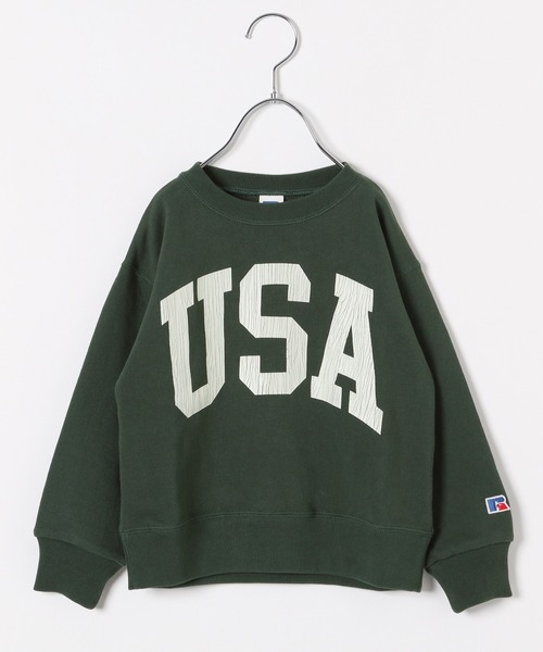 Russell Athletic(ラッセルアスレティック)の「【RUSSELL ATHLETIC 】別注スウェットプルオーバー(KIDS)(Tシャツ/カットソー・キッズ・ライトグレー/ネイビー/グリーン・110cm/100cm/120cm/130cm/140cm)」の20枚目の写真