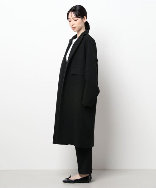SALON adam et rope'（サロン アダム エ ロペ）の「チェスターフィールドコート（チェスターコート・レディース・ブラック系その他/ブラック/キナリ・S/M）」の6枚目の写真