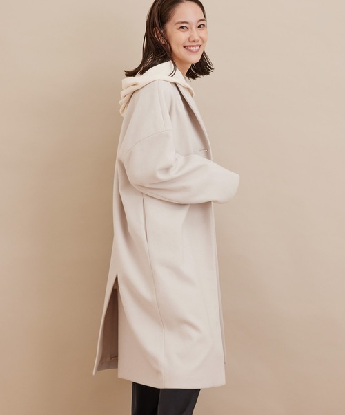 SALON adam et rope'（サロン アダム エ ロペ）の「チェスターフィールドコート（チェスターコート・レディース・ブラック系その他/ブラック/キナリ・S/M）」の2枚目の写真