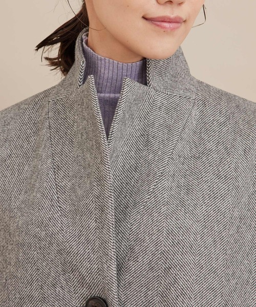 SALON adam et rope'（サロン アダム エ ロペ）の「チェスターフィールドコート（チェスターコート・レディース・ブラック系その他/ブラック/キナリ・S/M）」の21枚目の写真