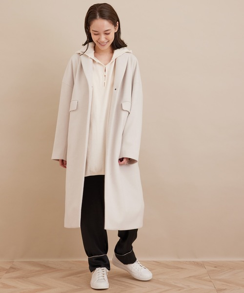 SALON adam et rope'（サロン アダム エ ロペ）の「チェスターフィールドコート（チェスターコート・レディース・ブラック系その他/ブラック/キナリ・S/M）」の13枚目の写真