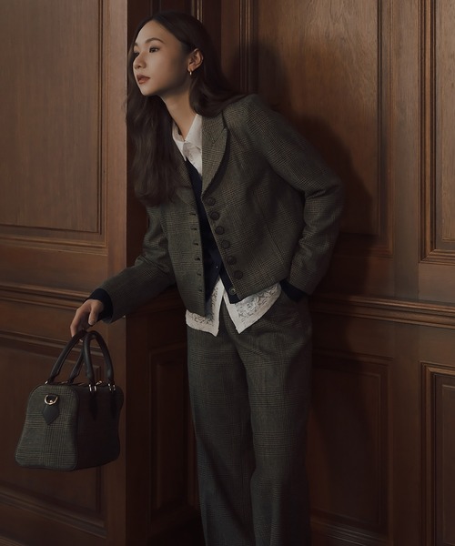 RANDEBOO(ランデブー)の「Preppy old pants パンツ販売(その他パンツ・レディース・チェック/グレー・FREE)」の9枚目の写真
