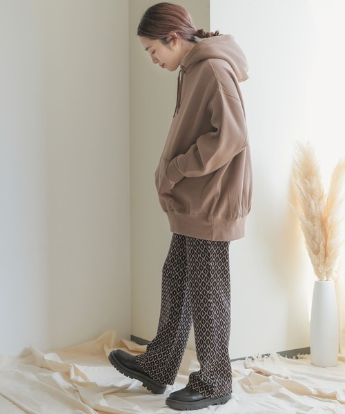 ITEMS URBANRESEARCH(アイテムズ アーバンリサーチ)の「カットジャガードパンツ(その他パンツ・レディース・ブラック/アイボリー・FREE)」の9枚目の写真