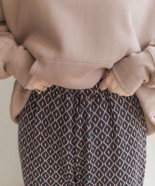ITEMS URBANRESEARCH(アイテムズ アーバンリサーチ)の「カットジャガードパンツ(その他パンツ・レディース・ブラック/アイボリー・FREE)」の18枚目の写真