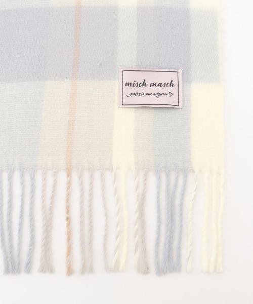 MISCH MASCH(ミッシュマッシュ)の「チェックストール(ストール/ショール・レディース・ライトブルー/ピンク/ピンクベージュ/ラベンダー・FREE)」の11枚目の写真