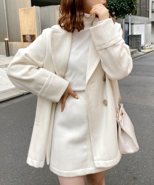 one after another NICE CLAUP(ワンアフターアナザーナイスクラップ)の「リブカットタートル(Tシャツ/カットソー・レディース・ブラック/レッド/オフホワイト/杢グレー・FREE)」の17枚目の写真