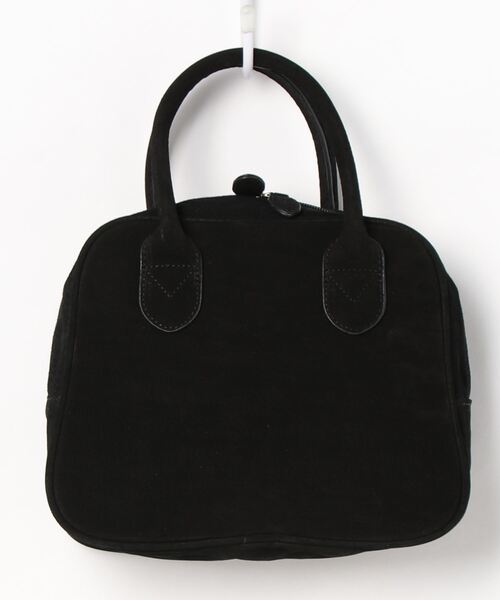 PUAL CE CIN（ピュアルセシン）の「PIG SUEDE BOSTON／レザーボストン（ハンドバッグ・レディース・ブラック/ベージュ/キャメル・FREE）」の6枚目の写真