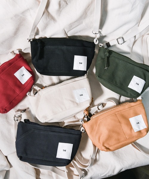 THE（ザ）の「【THE（ザ）】THE GADGET CANVAN BAG/キャンバス/ショルダーバッグ/サコッシュ（ショルダーバッグ・レディース・ホワイト/ブラック/ネイビー/レッド/オリーブ/オレンジ・ONE SIZE）」の6枚目の写真
