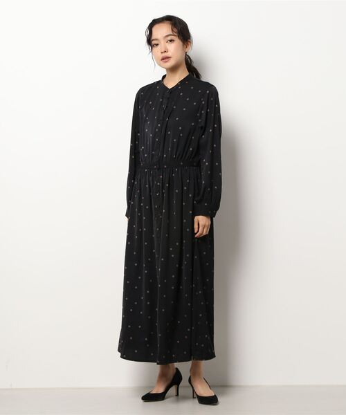 AMERICAN HOLIC(アメリカンホリック)の「スタンドカラーサテンワンピース(ワンピース・レディース・その他14/ドット・L/M)」の5枚目の写真