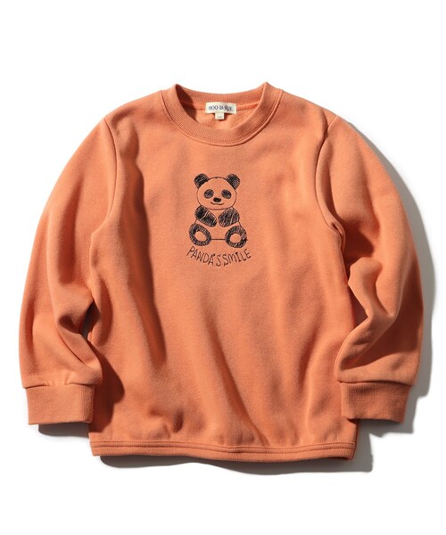 SHOO・LA・RUE（シューラルー）の「◆【90-140cm/速乾】CVC裏起毛ステッチ刺繍プルオーバー（スウェット・キッズ・イエロー/グリーン/ダークオレンジ・11/10/12/13/14/09）」の3枚目の写真