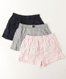 Calvin Klein（カルバン・クライン）の「【3枚セット】Calvin Klein カルバンクライン トランクス メンズ アンダーウェア 男性 下着 無地 ロゴ チェック柄 ストライプ 3枚組（トランクス）」