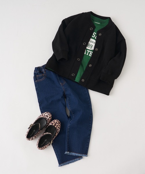 CIAOPANIC TYPY(チャオパニックティピー)の「【KIDS】裏起毛スナップカーディガン(カーディガン/ボレロ・キッズ・ブラック/ピンク/カーキ/アイボリー・X-LARGE/LARGE/XX-LARGE/MEDIUM/SMALL)」の10枚目の写真