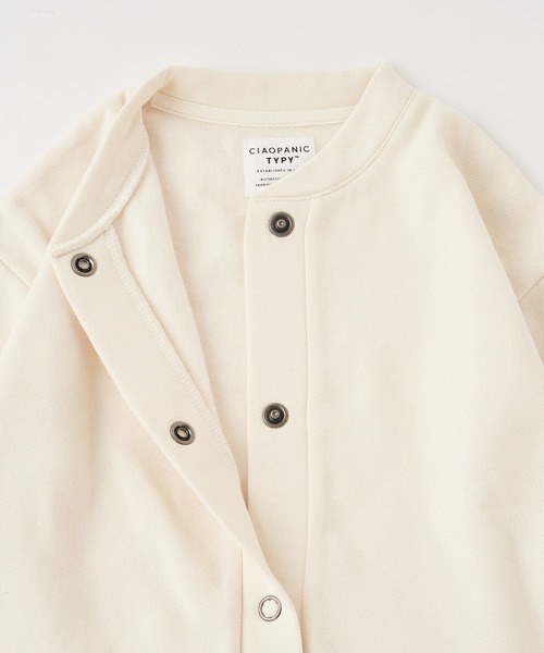 CIAOPANIC TYPY(チャオパニックティピー)の「【KIDS】裏起毛スナップカーディガン(カーディガン/ボレロ・キッズ・ブラック/ピンク/カーキ/アイボリー・X-LARGE/LARGE/XX-LARGE/MEDIUM/SMALL)」の9枚目の写真