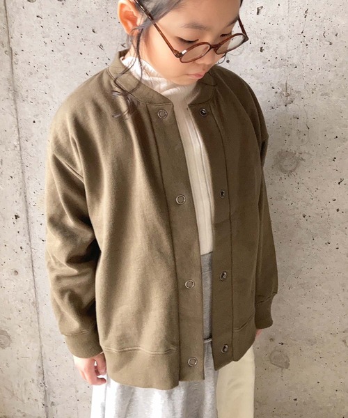 CIAOPANIC TYPY(チャオパニックティピー)の「【KIDS】裏起毛スナップカーディガン(カーディガン/ボレロ・キッズ・ブラック/ピンク/カーキ/アイボリー・X-LARGE/LARGE/XX-LARGE/MEDIUM/SMALL)」の16枚目の写真