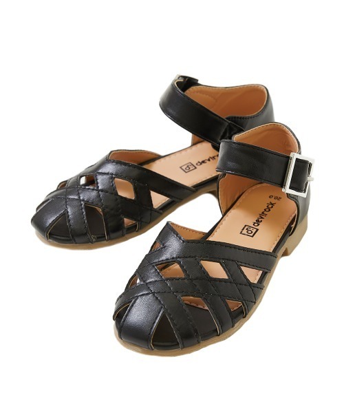 devirock（デビロック）の「ガールズフェイクレザーサンダル（サンダル・キッズ・ブラック/ベージュ・23.0cm/22.0cm/17.0cm/18.0cm/19.0cm/20.0cm/21.0cm）」の8枚目の写真