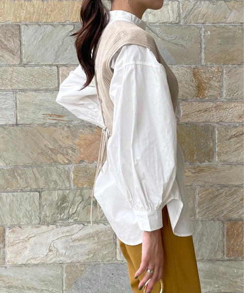 StyleSea（スタイルシー）の「ノースリーブニット（ニット/セーター・レディース・ブラウン・FREE）」の5枚目の写真