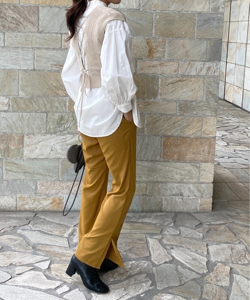 StyleSea（スタイルシー）の「ノースリーブニット（ニット/セーター・レディース・ブラウン・FREE）」の6枚目の写真