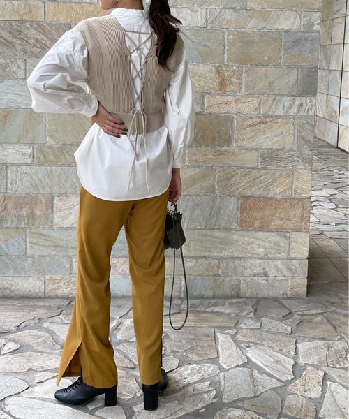 StyleSea（スタイルシー）の「ノースリーブニット（ニット/セーター・レディース・ブラウン・FREE）」の8枚目の写真