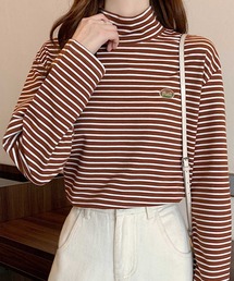 ロンT [ハイネックボーダー]