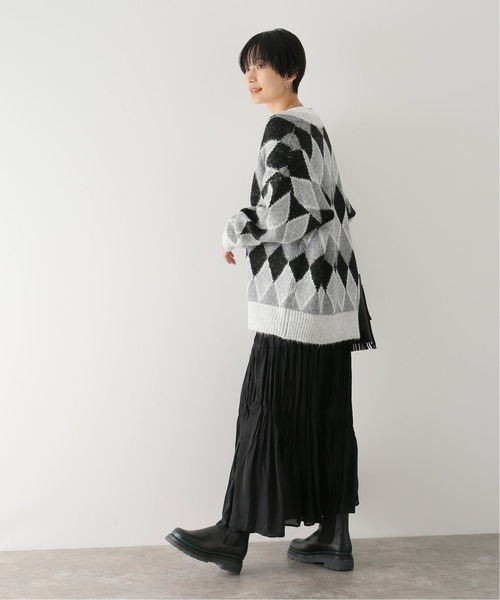 Simplicite（サンプリシテ）の「Y.R.Club ArgyleKnit◆（ニット/セーター・レディース・ブラック/ブラウン・FREE）」の10枚目の写真