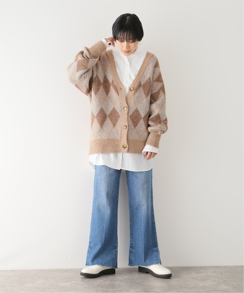 Simplicite（サンプリシテ）の「Y.R.Club ArgyleKnit◆（ニット/セーター・レディース・ブラック/ブラウン・FREE）」の11枚目の写真