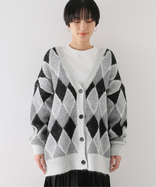 Simplicite（サンプリシテ）の「Y.R.Club ArgyleKnit◆（ニット/セーター・レディース・ブラック/ブラウン・FREE）」の13枚目の写真