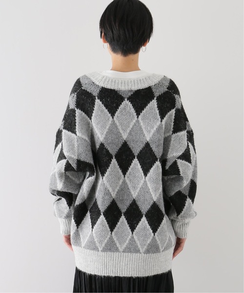 Simplicite（サンプリシテ）の「Y.R.Club ArgyleKnit◆（ニット/セーター・レディース・ブラック/ブラウン・FREE）」の15枚目の写真