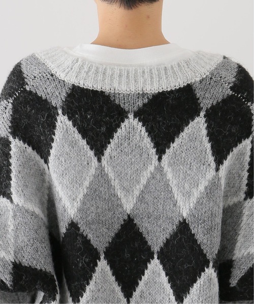 Simplicite（サンプリシテ）の「Y.R.Club ArgyleKnit◆（ニット/セーター・レディース・ブラック/ブラウン・FREE）」の17枚目の写真