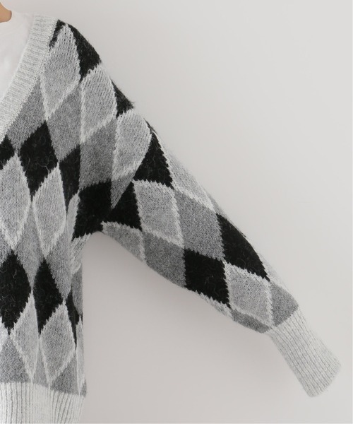 Simplicite（サンプリシテ）の「Y.R.Club ArgyleKnit◆（ニット/セーター・レディース・ブラック/ブラウン・FREE）」の18枚目の写真