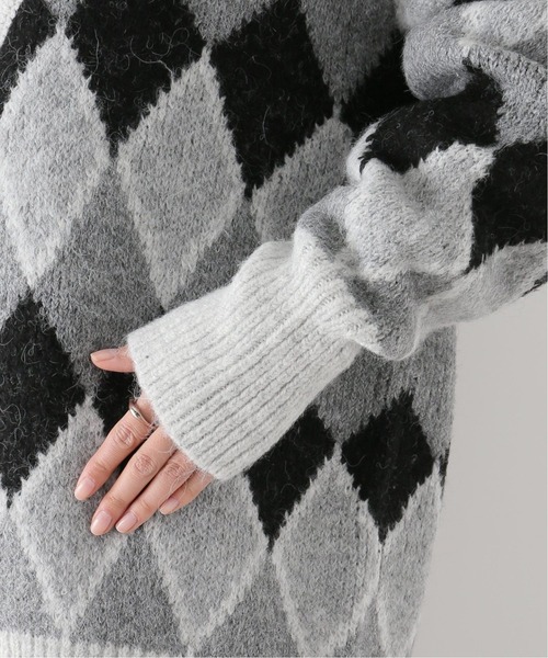 Simplicite（サンプリシテ）の「Y.R.Club ArgyleKnit◆（ニット/セーター・レディース・ブラック/ブラウン・FREE）」の19枚目の写真