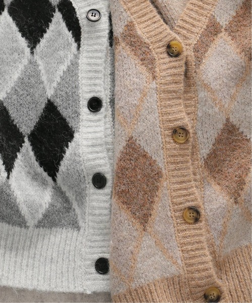 Simplicite（サンプリシテ）の「Y.R.Club ArgyleKnit◆（ニット/セーター・レディース・ブラック/ブラウン・FREE）」の22枚目の写真